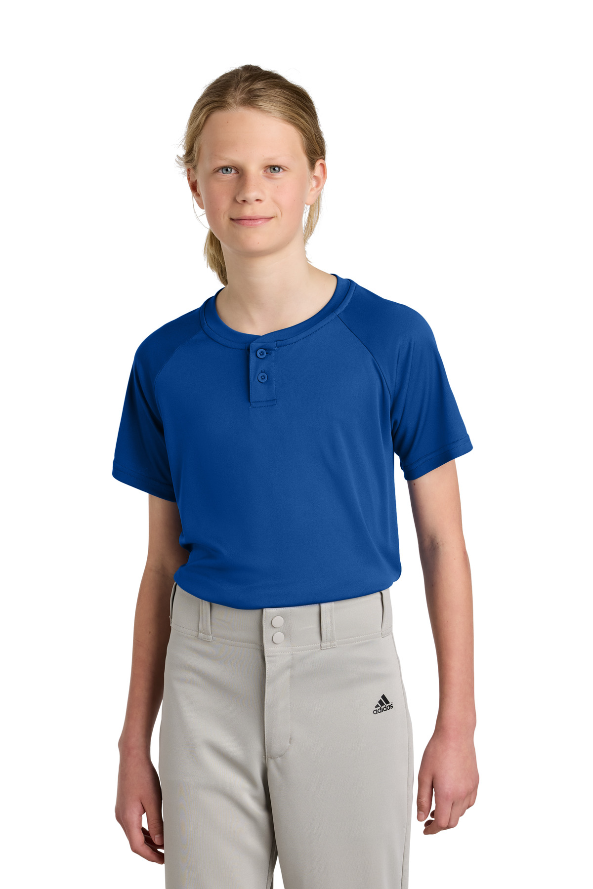 Sport-Tek Youth PosiCharge Competitor 2-Button Henley YST359 4