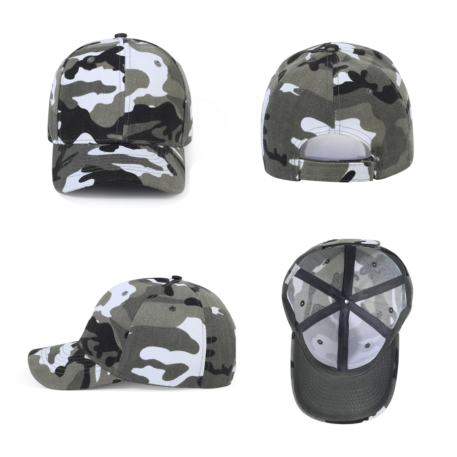 Kids' Stock Camo Polyester 6-Panel Baseball Cap 4
