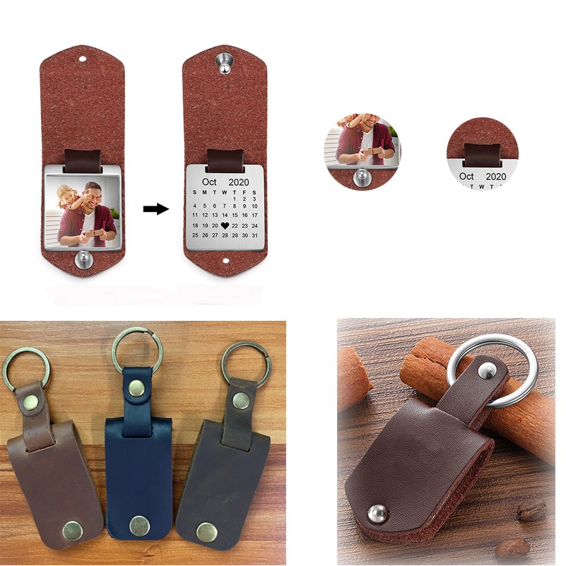 Personalized Leather Keychain 3