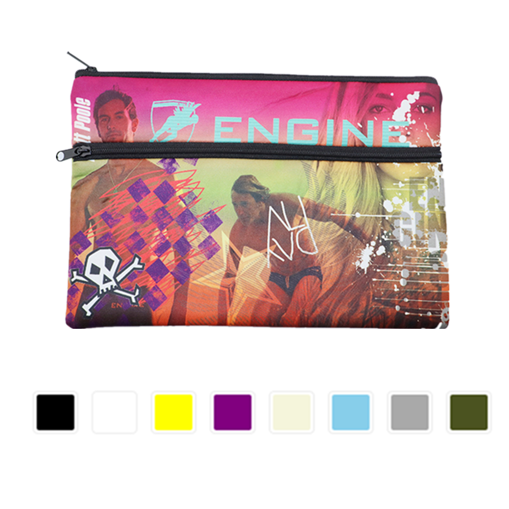 Two Zippered Neoprene Pencil Case 4