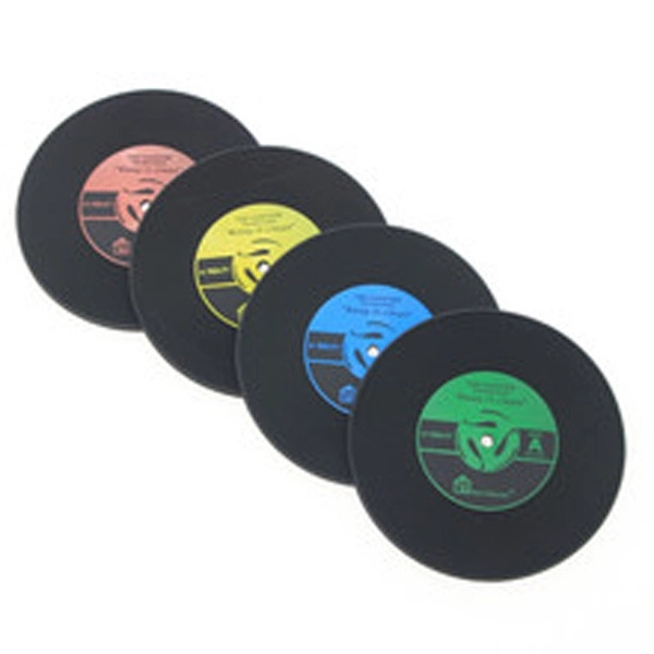 Round PVC Vinyl Record Coaster 3