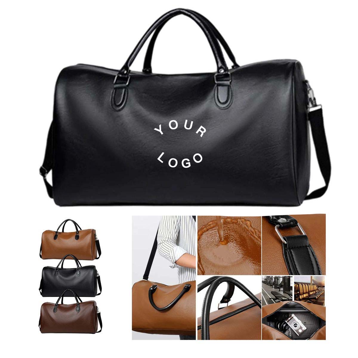 PU Travel Bag with Waterproof and Durable Design 2