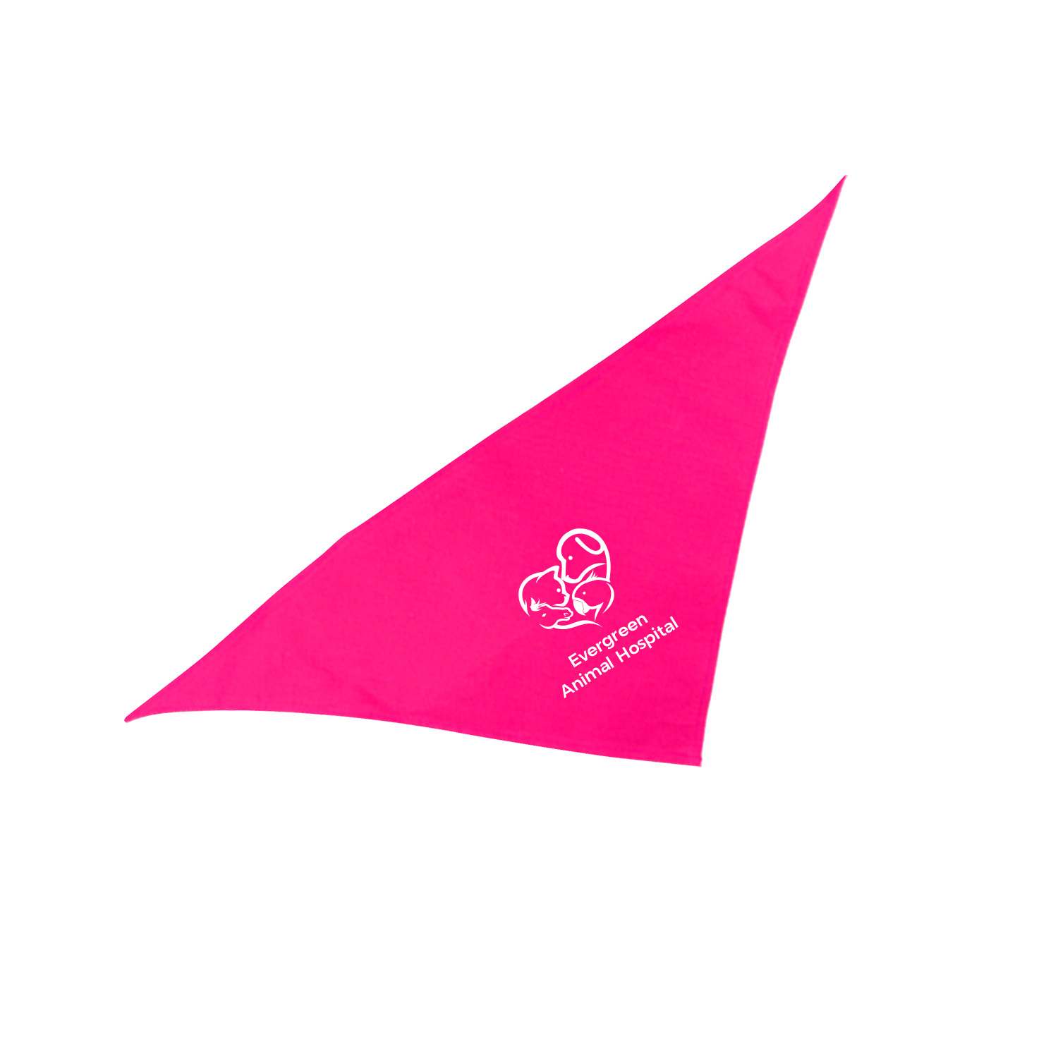 Tripaw Triangle Bandana - Small (1 Color Imprint) 6