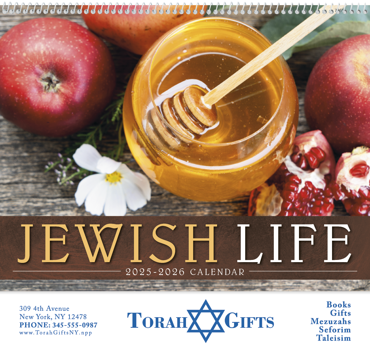 Good Value™ Jewish Life - Spiral Calendar 6