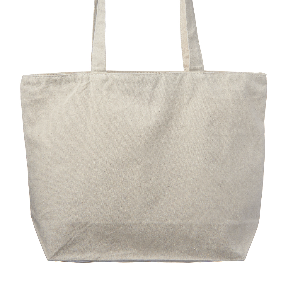 Cotton Canvas Totes with Zipper Closure
