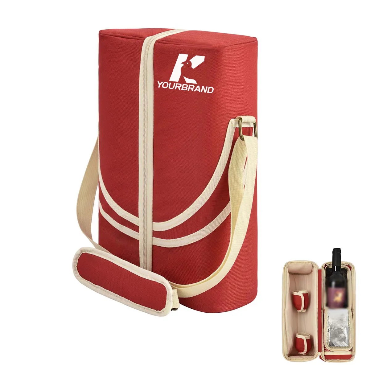 Stylish Wine Bag with Adjustable Shoulder Strap 2