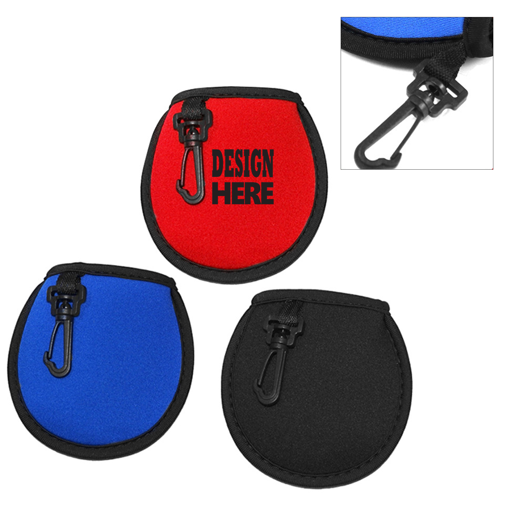 Neoprene Hook Golf Ball Pouch 1