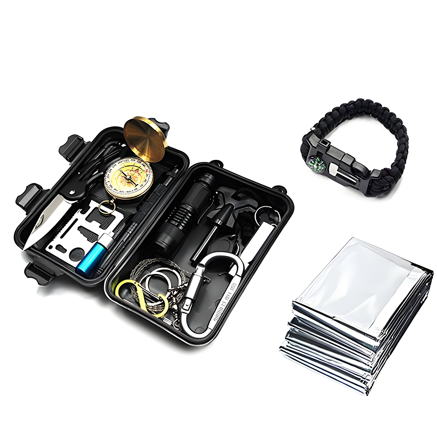 Multi-Functional Outdoor Survival Tool Set 4