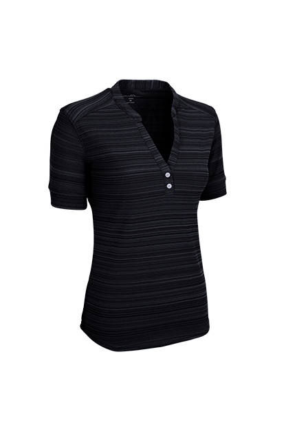 Women's Vansport Strata Textured Henley 5