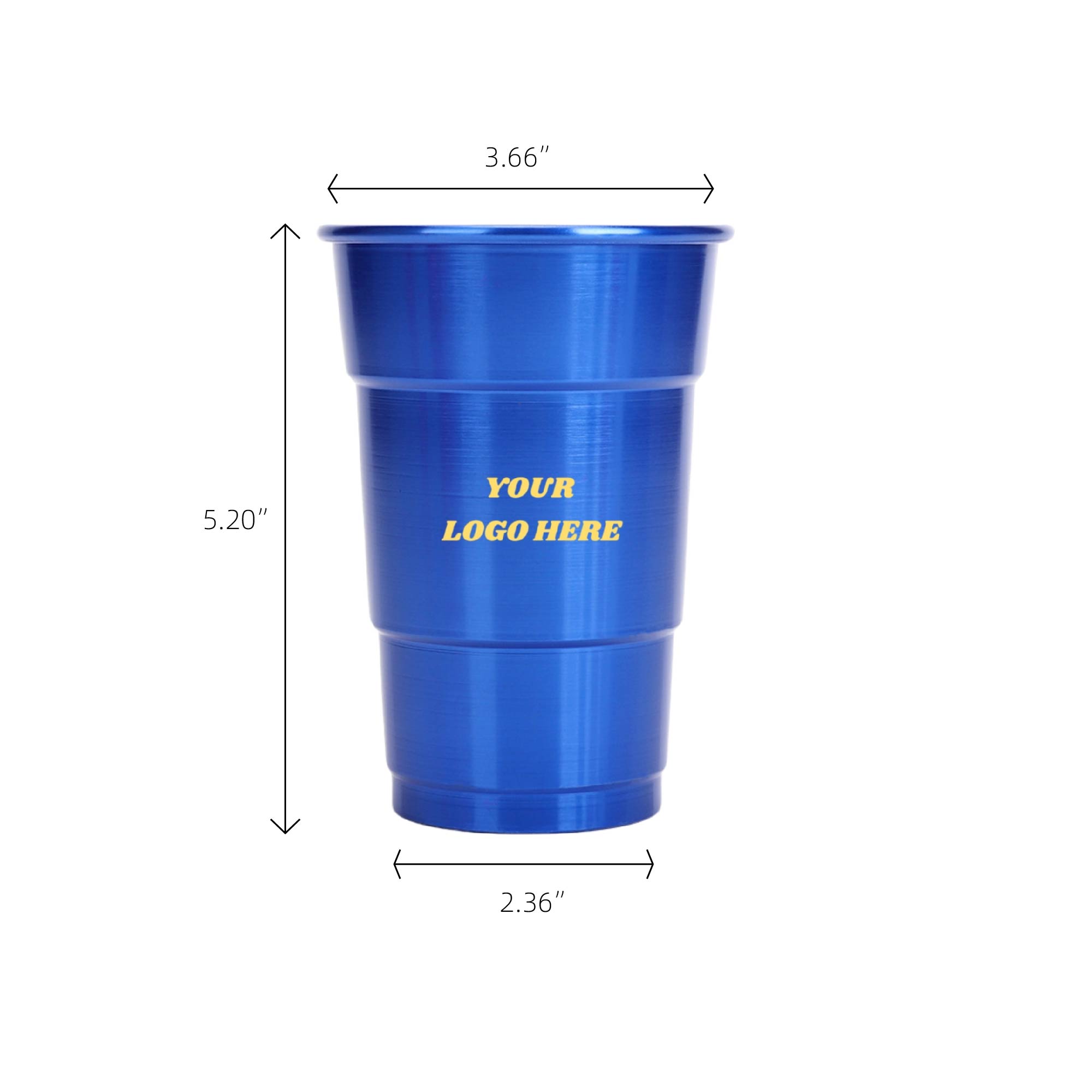 MOQ 50pcs Rolled Rim Beer Cup 3
