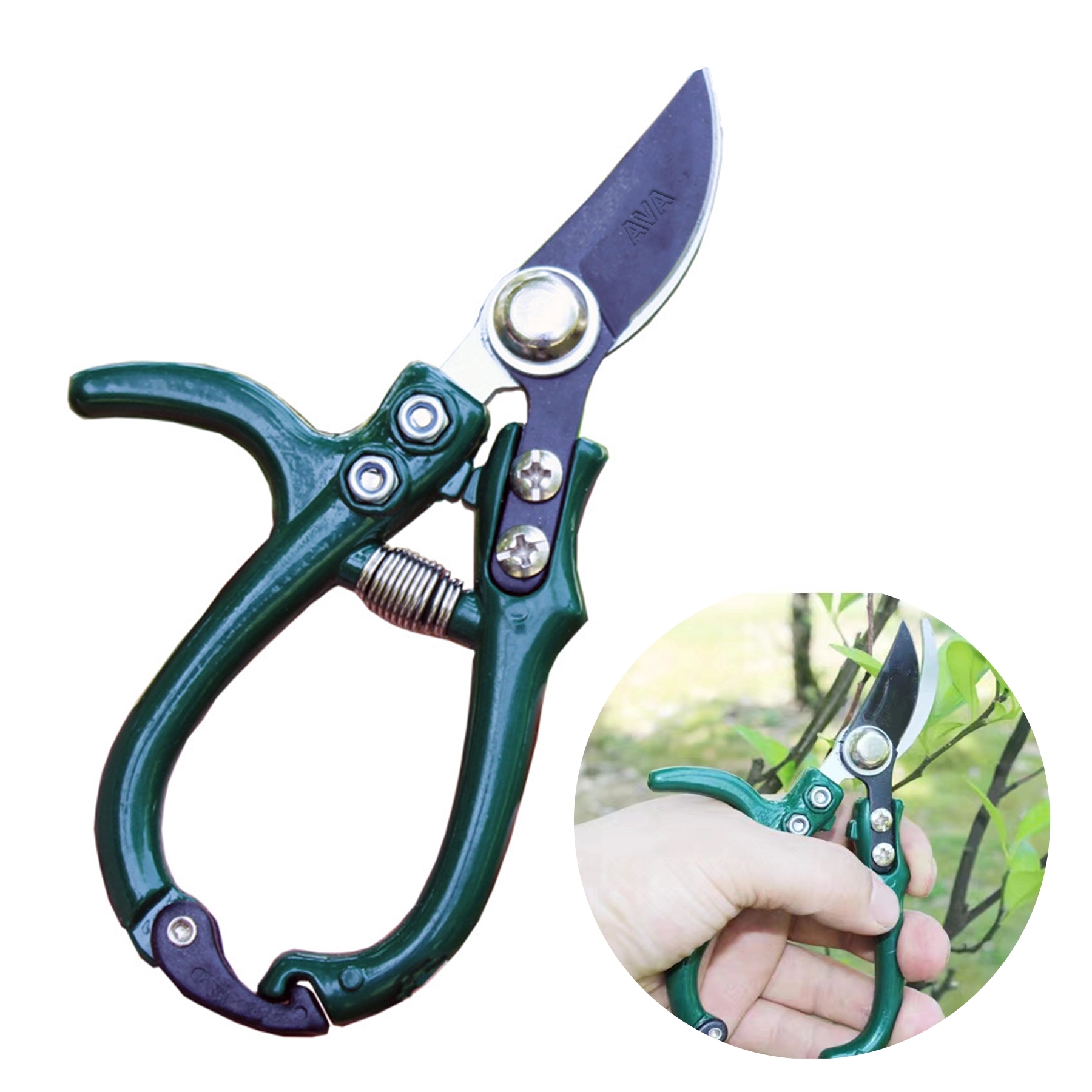 Floral Green Scissors 2