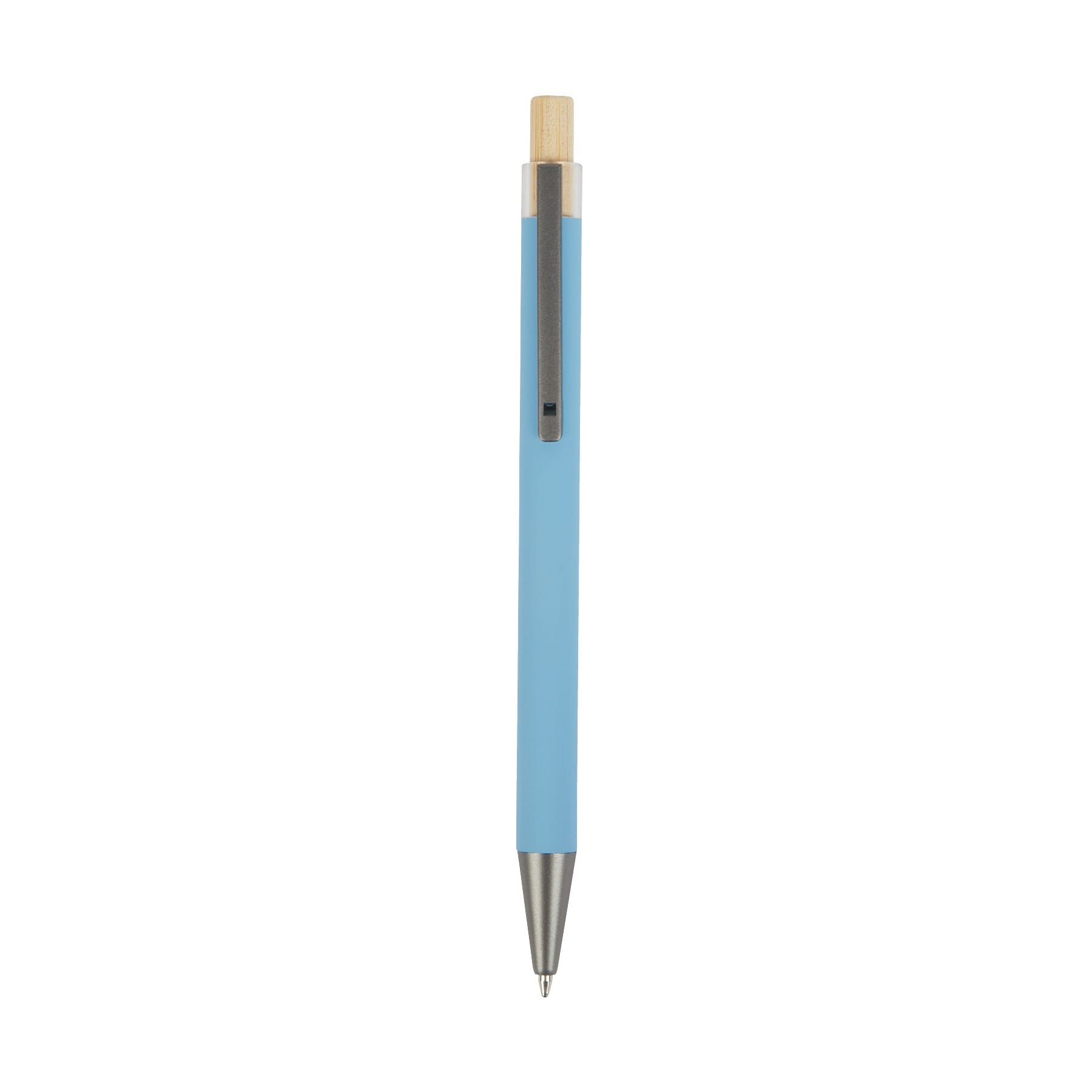 Arundi Recycled Aluminum Pen With Bamboo Plunger 32