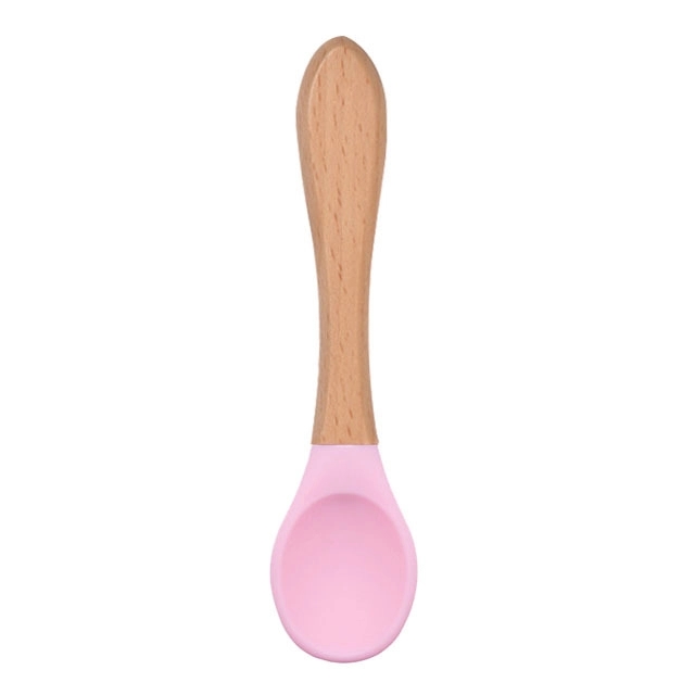 Baby Silicone Bamboo Spoon 7