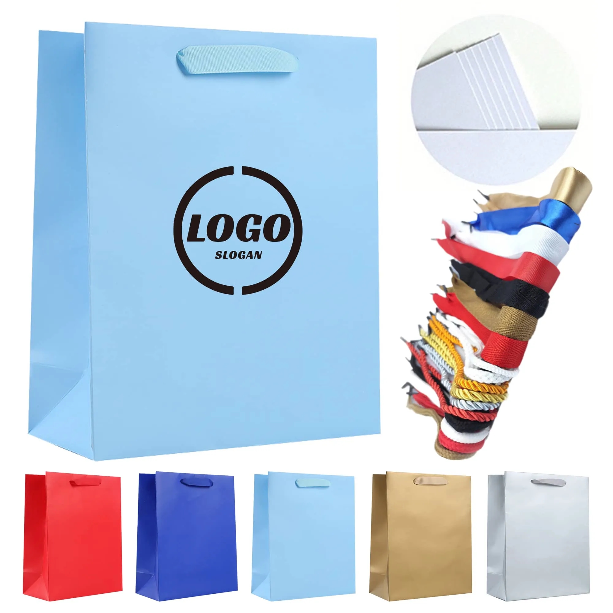 Custom Festival Vertical Gift Bags