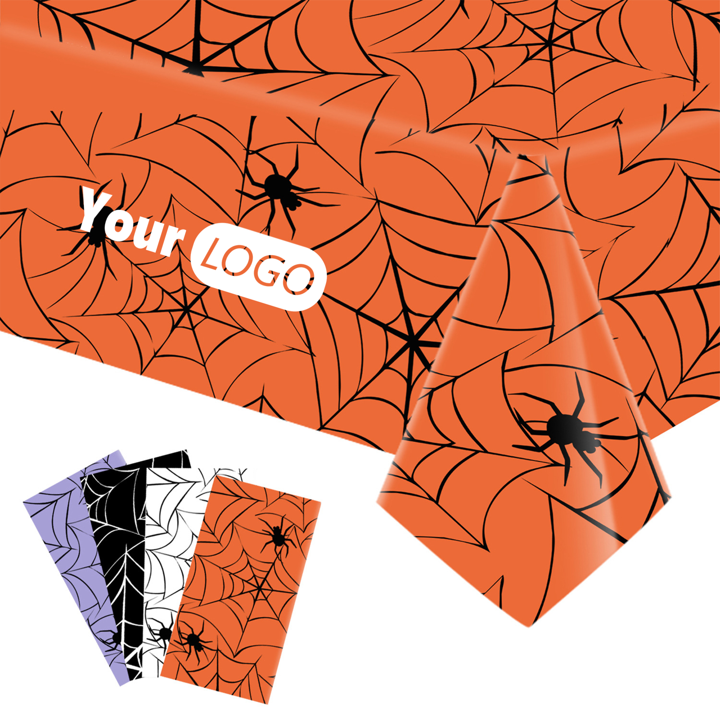 Plastic Oil Proof Halloween Themed Tablecloth 4