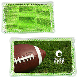 Football Large Rectangle Aqua Pearls™ Hot/Cold Pack 5