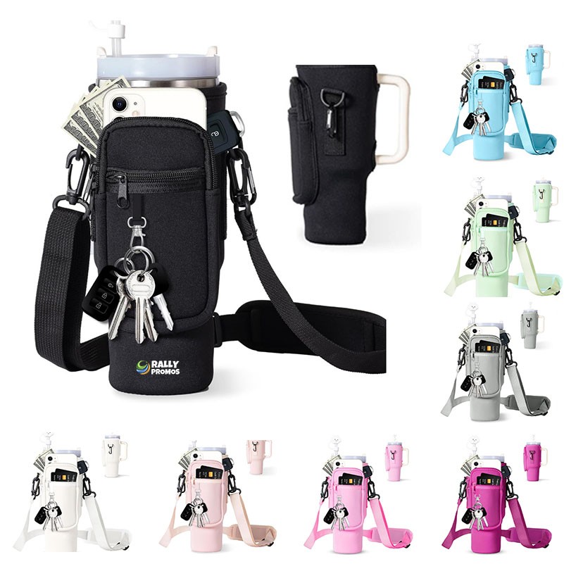 Water Bottle Carrier Bag with Phone Pocket 1