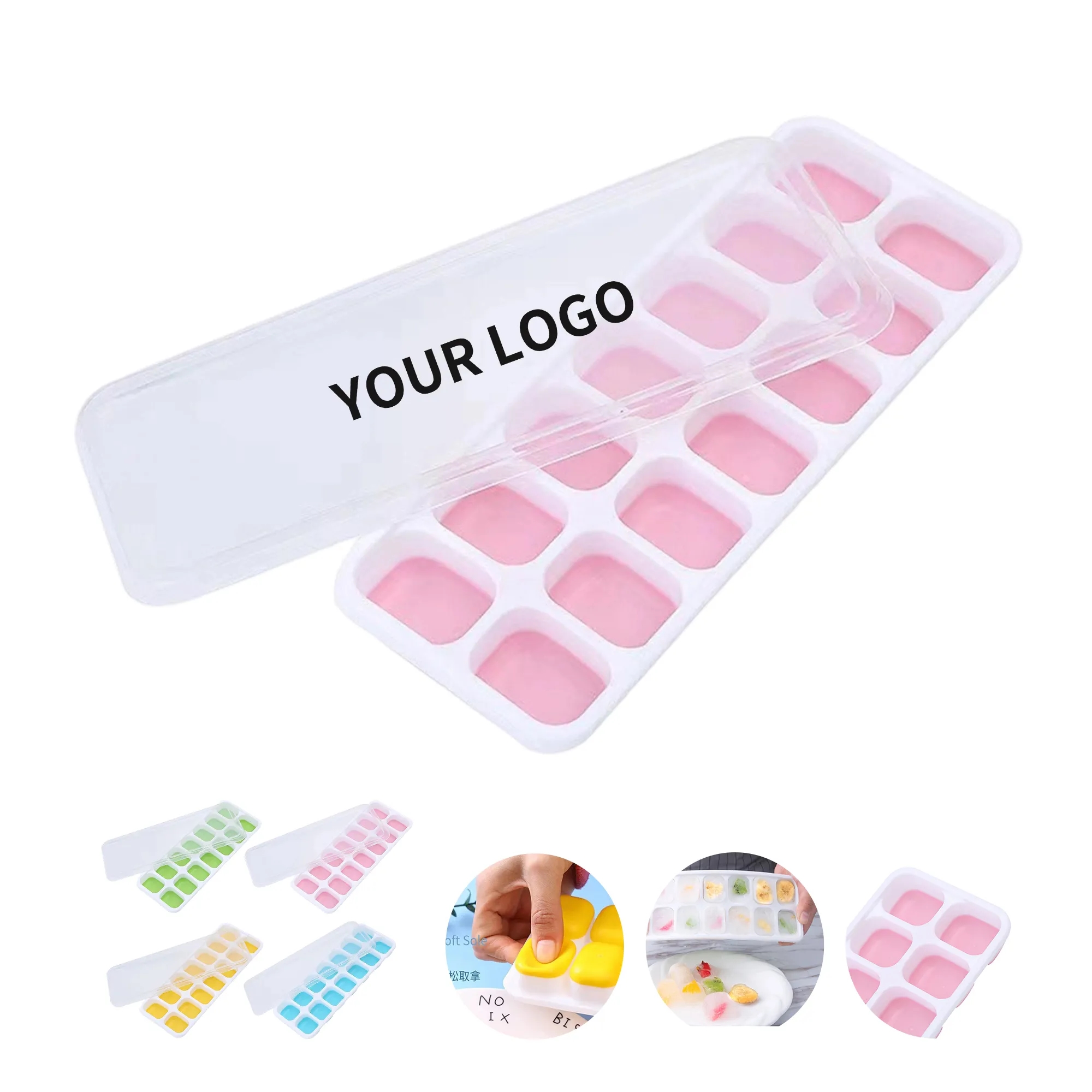 Silicone Ice Cube Tray Mold with Multiple Cavities 2