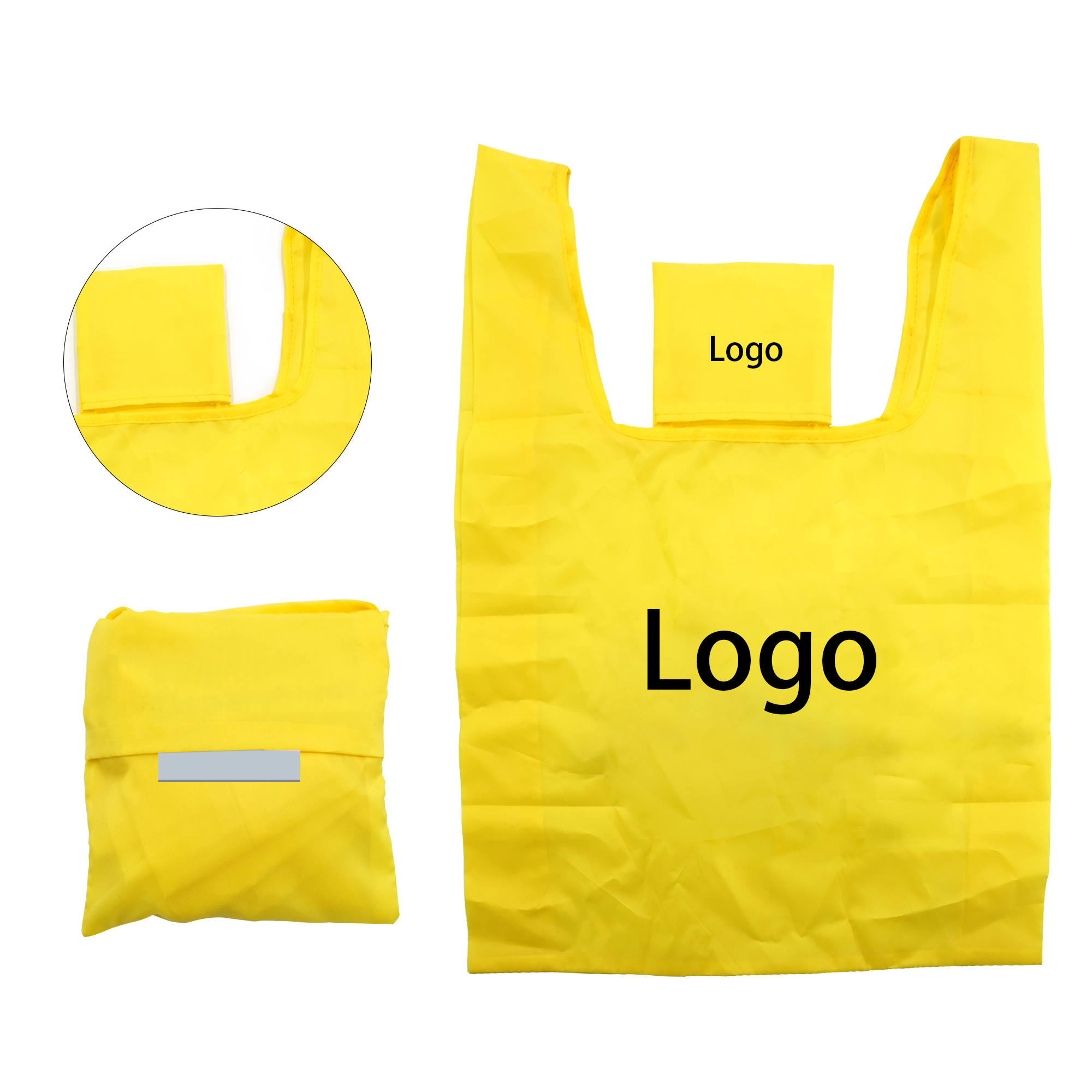 Foldable Shopping Tote Bag With Small Pocket 2