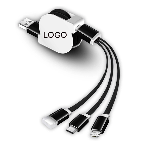 Retractable 3-in-1 Charging Cable 3