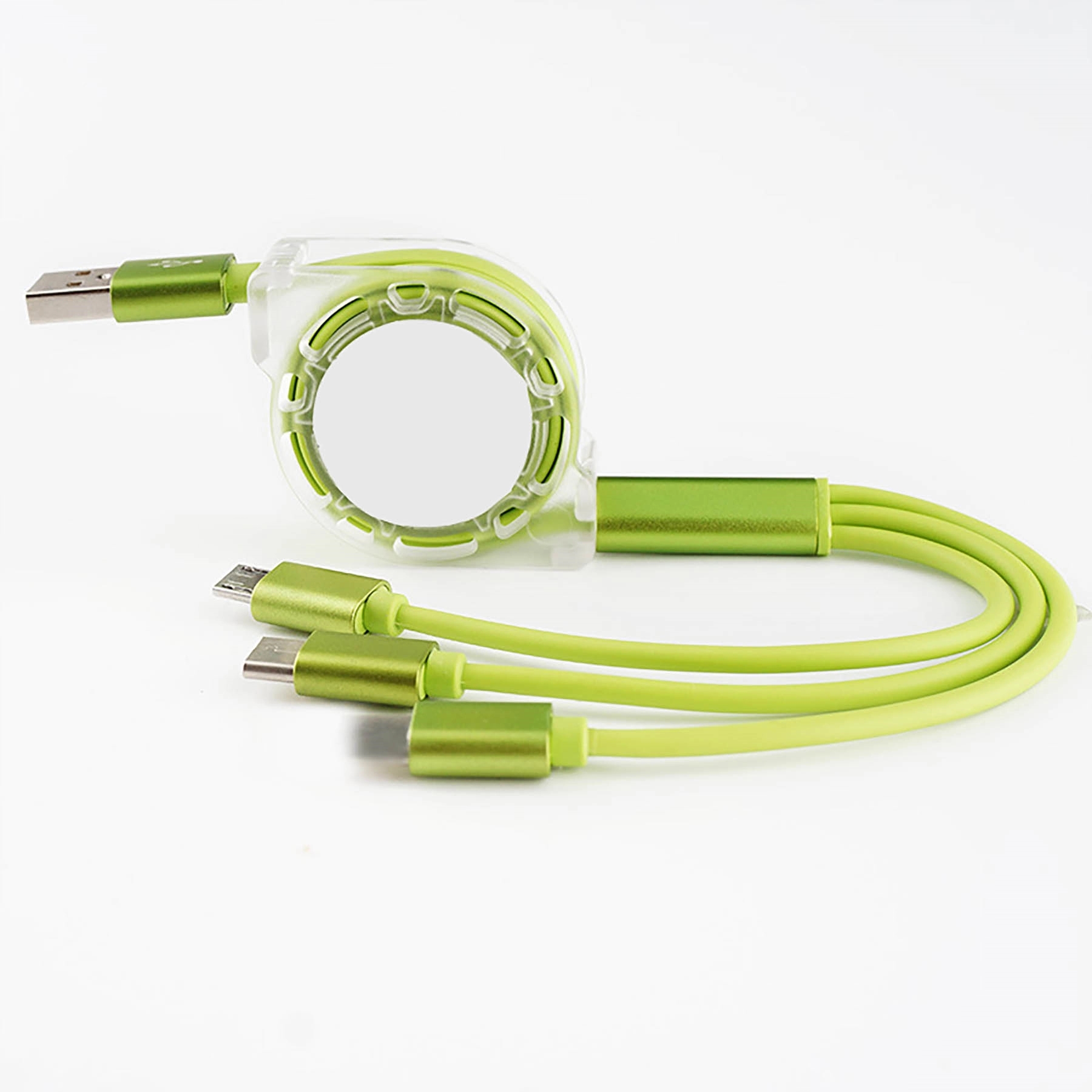 Micro USB Charging Cable 3-in-1 Multi Retractable Lightning 4