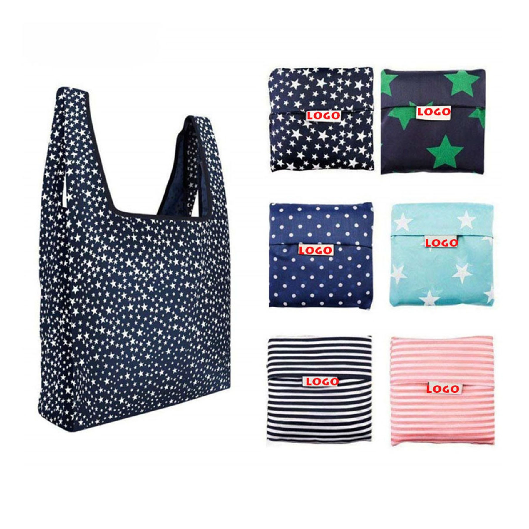 Folding Reusable Grocery Bags