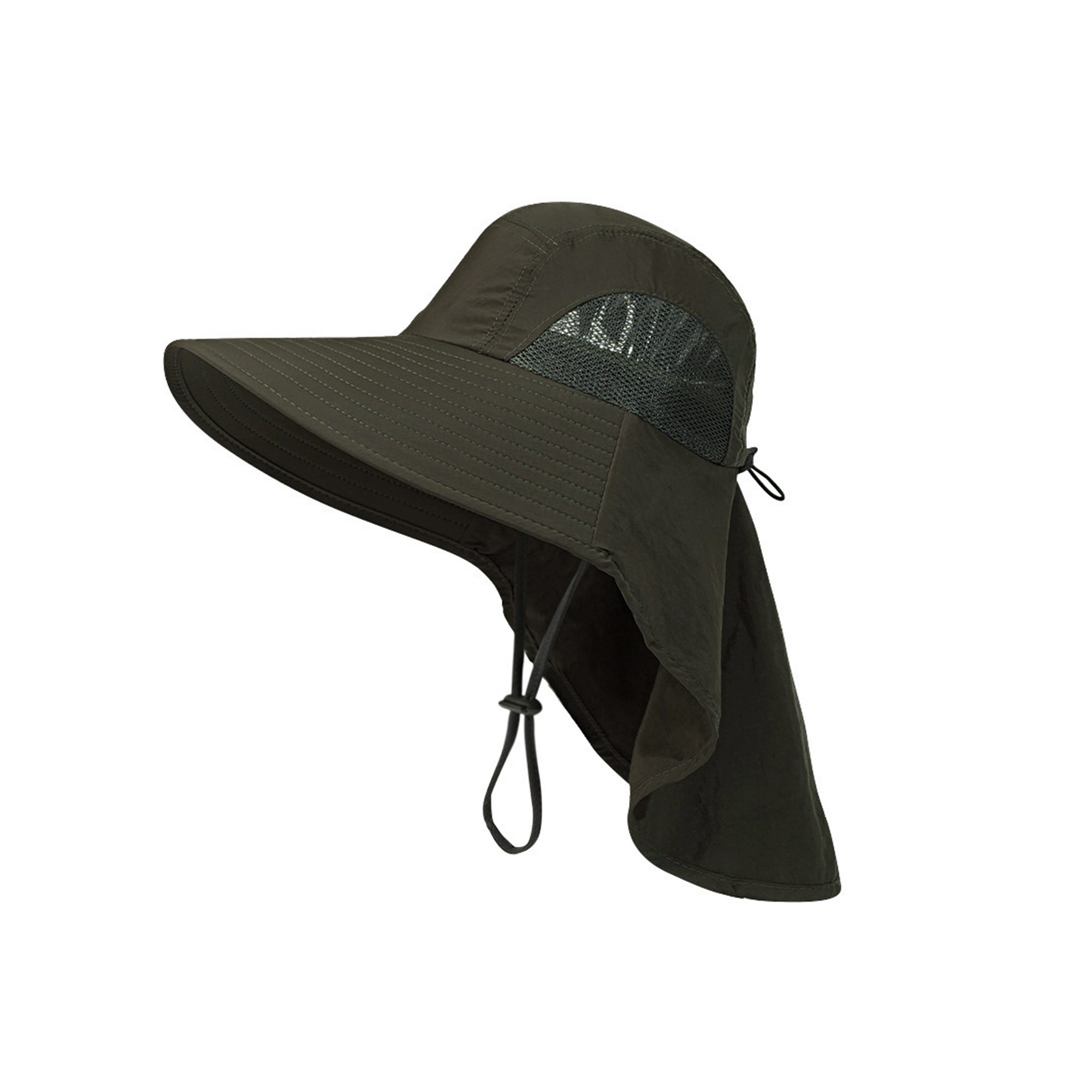 Outdoor Wide Brim Sun Hat With Neck Flap 6