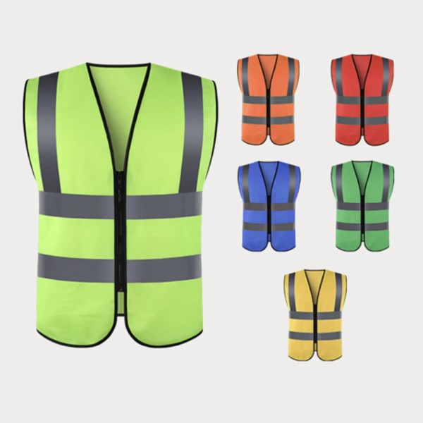 Visipro Front-Zip Reflective Safety Vest - Interlock - Ansi 3