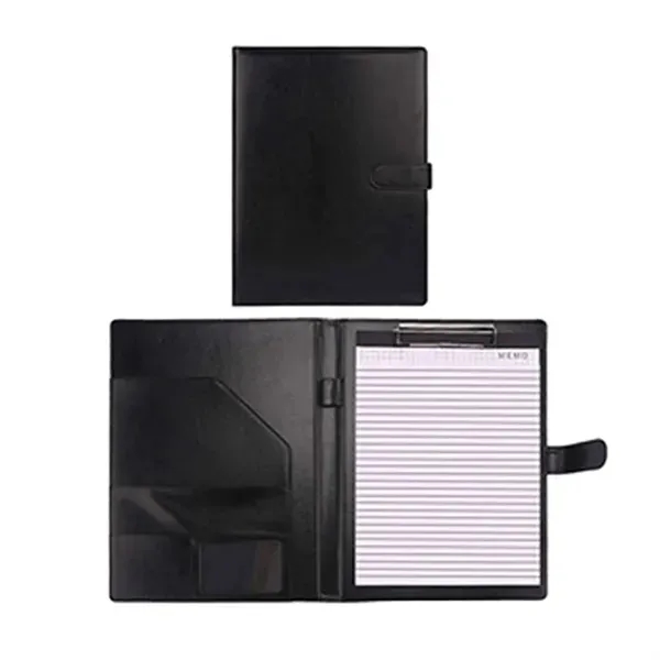 A4 Leather Document Folder with Pen Holder 3