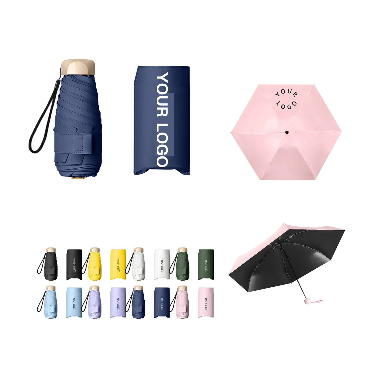 Impact Cloth Pocket Umbrella with UV and Rain Protection 2