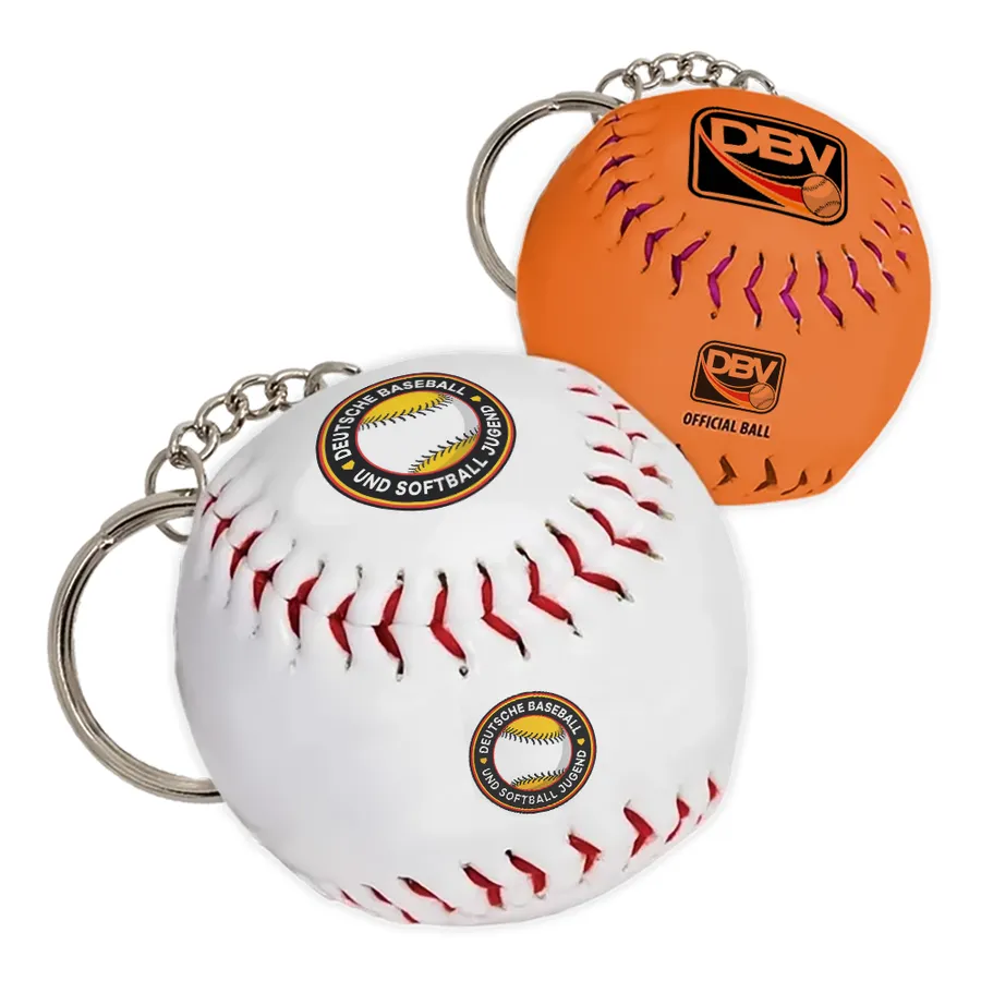 Solid Baseball Keychain Stress Ball 4