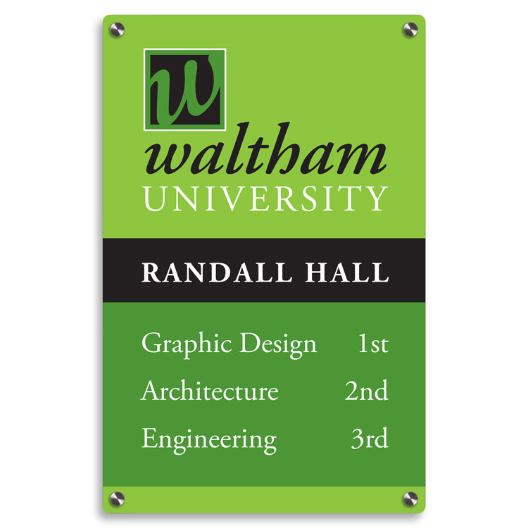 Stand-Off Sign 11x17