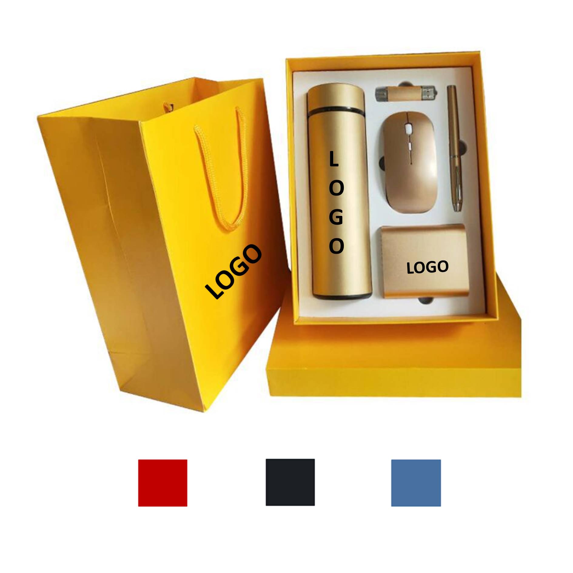 Business Set Tumbler Power Bank Pen Mouse Usb Drive 2