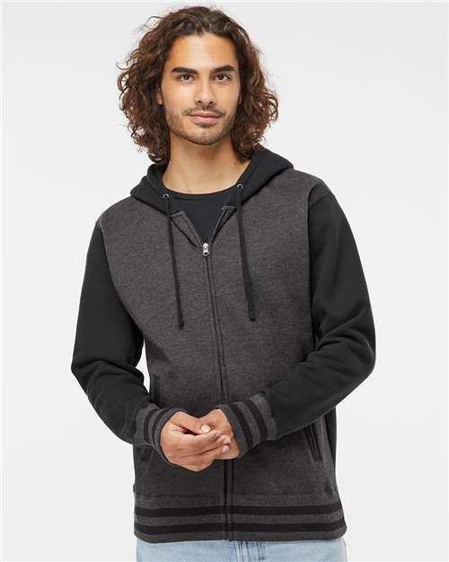 Unisex Heavyweight Varsity Full-Zip Hooded Sweatshirt - IND45UVZ 16