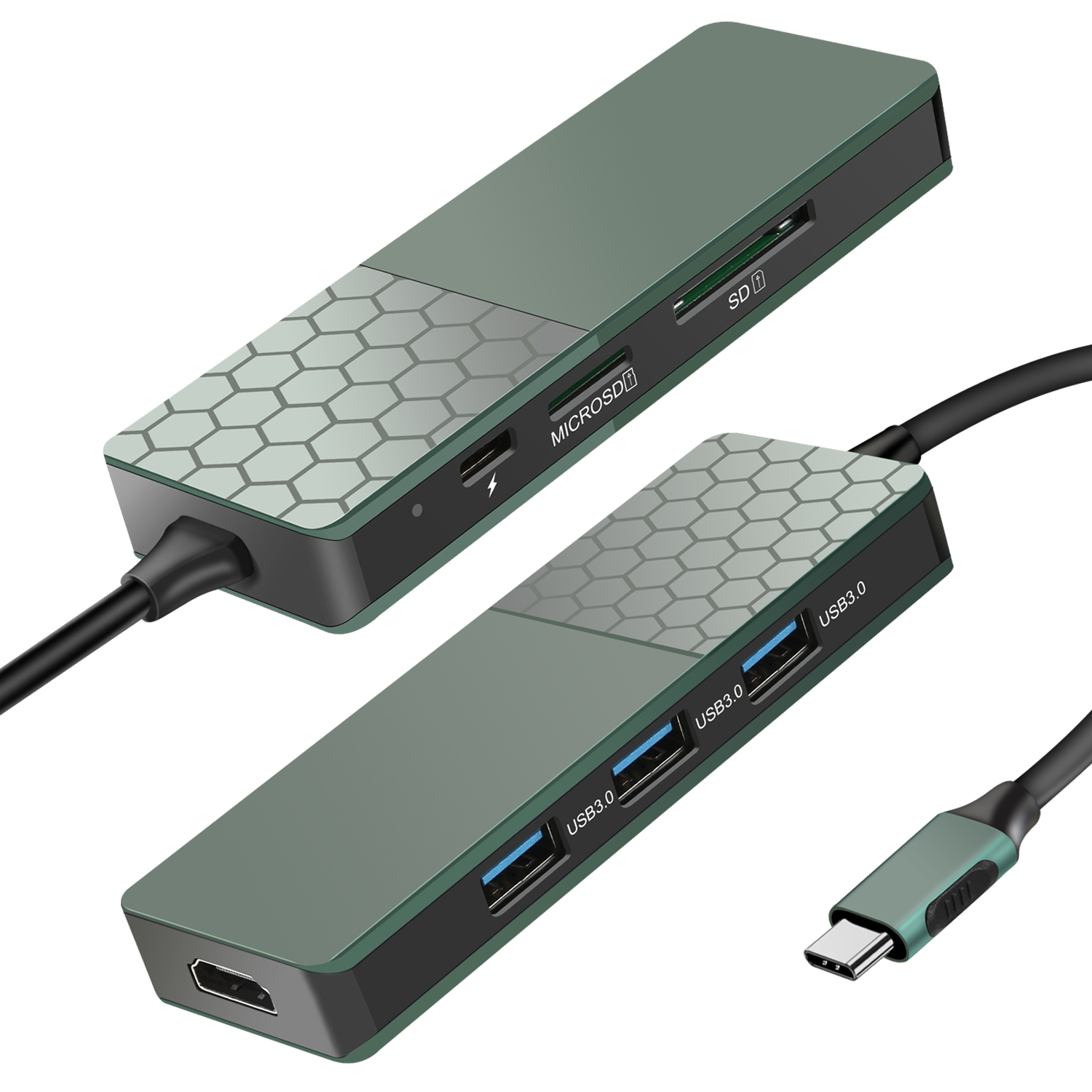 7-in-1 USB Type-C Hub – 4K HDMI, 3 USB 3.0 Ports, SD Card Reader & 87W PD Charging 3
