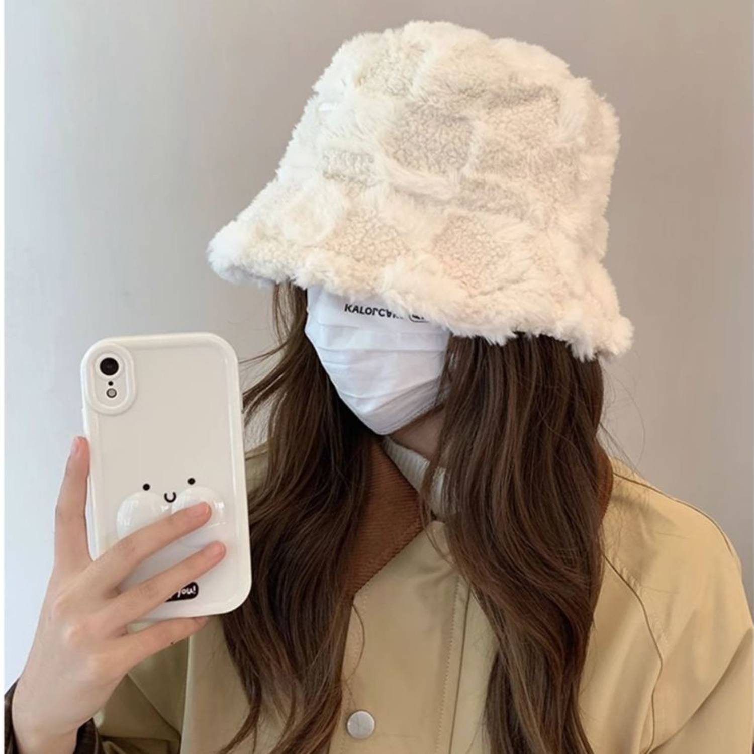 Winter Plush Fluffy Bucket Hat 6