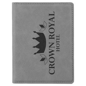 4 1/4" X 5 1/2" Laserable Leatherette Passport Holder 14