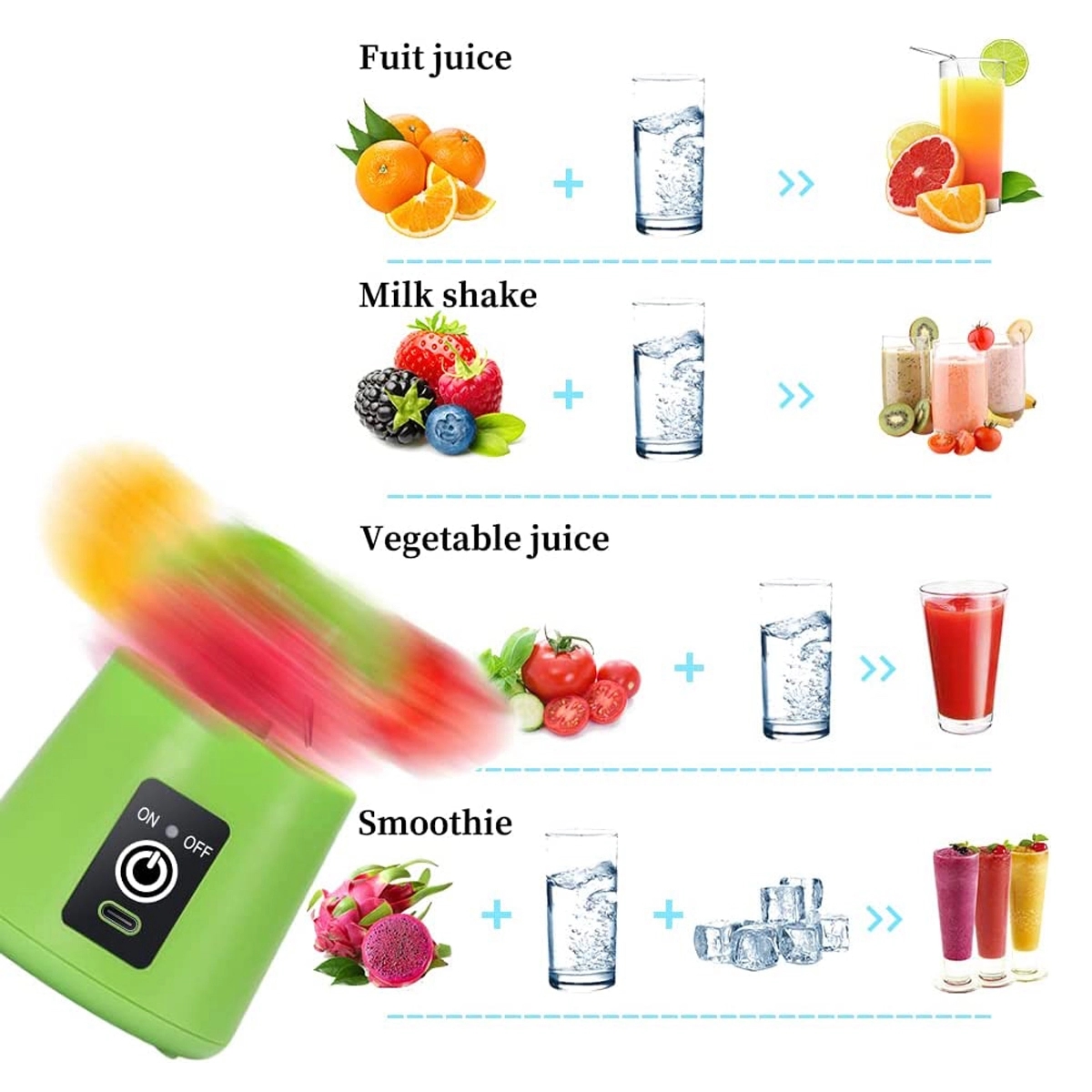 Electric Usb Juicer Blender 3