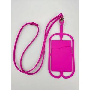 Silicone Phone Card Holder With Lanyard 6