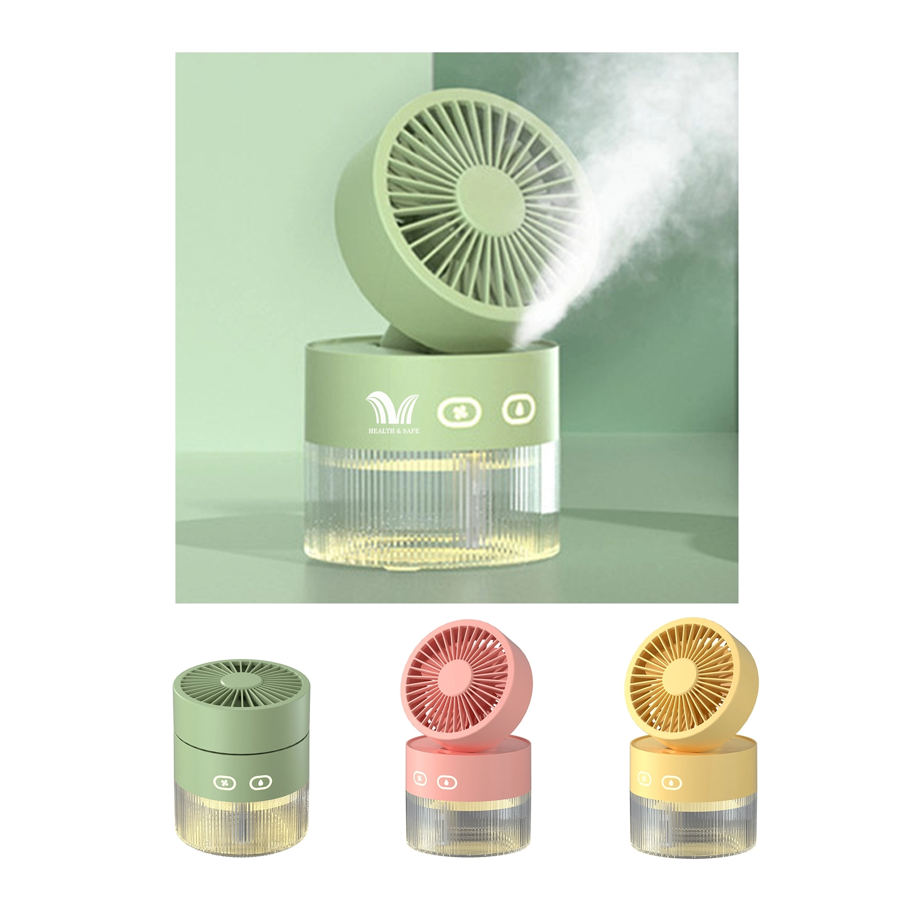 Usb Portable Spray Desk Fan Smart Humidifier 3 Speed 6