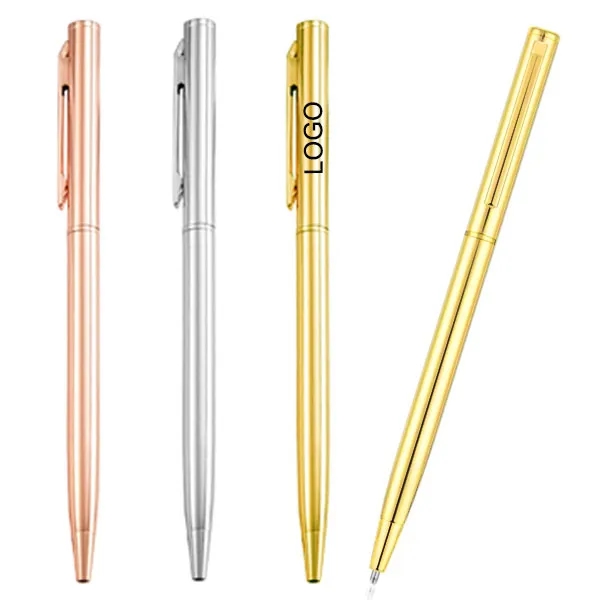 Luxury Gold Slim Metal Hotel Pen 5