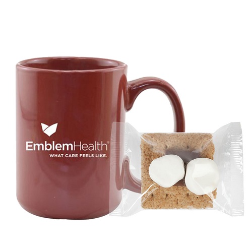 15 Oz. Ceramic Mug With Mini S'mores Kit 1