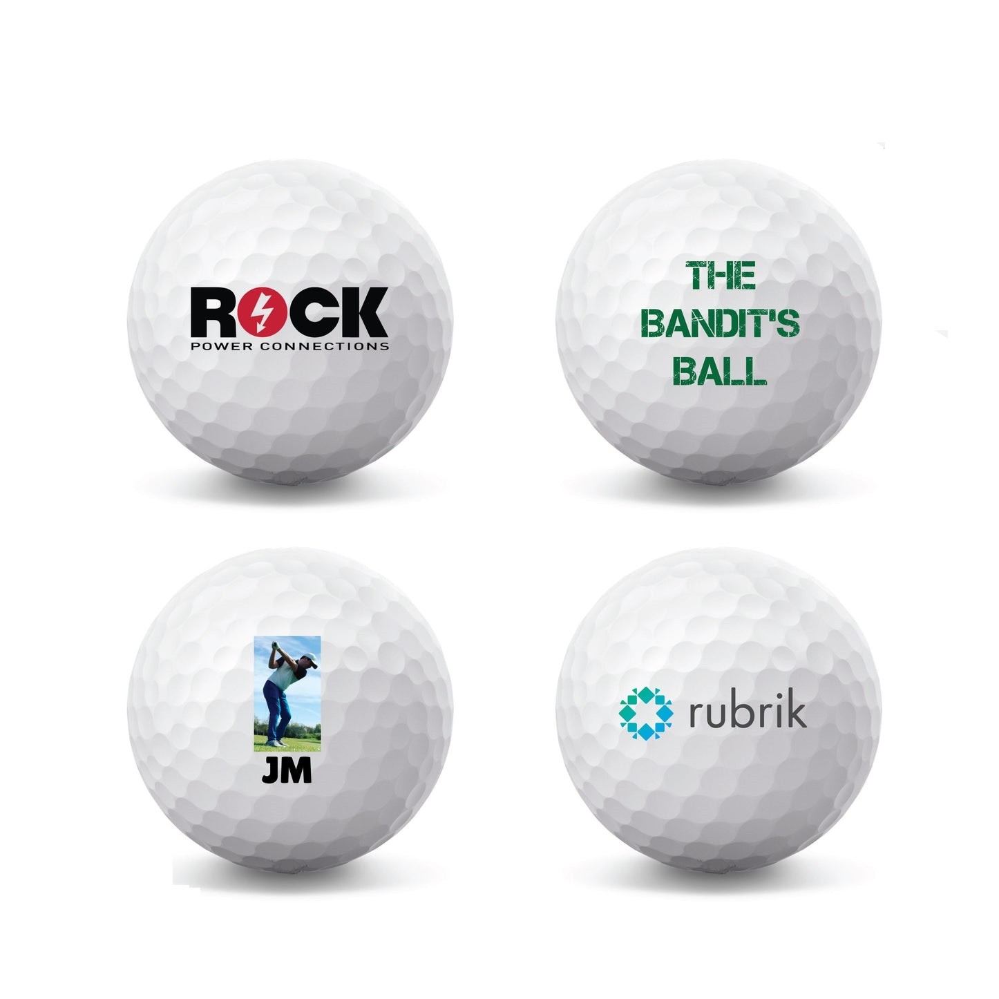 3 Pack Golf Balls with Clear Tube 1