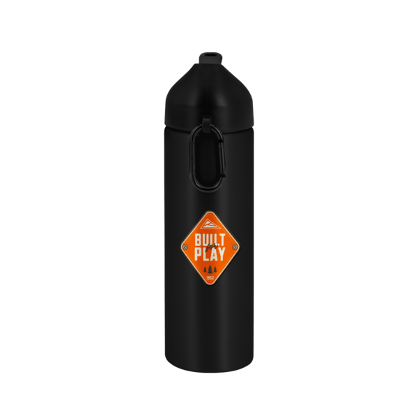 EasyFlow Recycled Aluminum Bottle w Straw Lid, custom water bottle with logo imprint 206