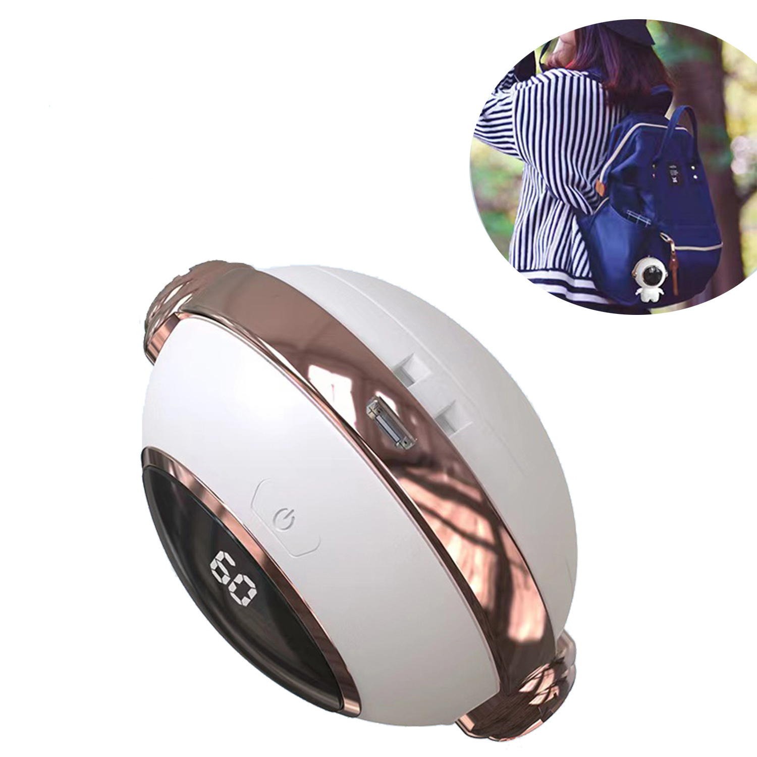 Astronaut Shape USB Charging Mini Hand Warmer 4