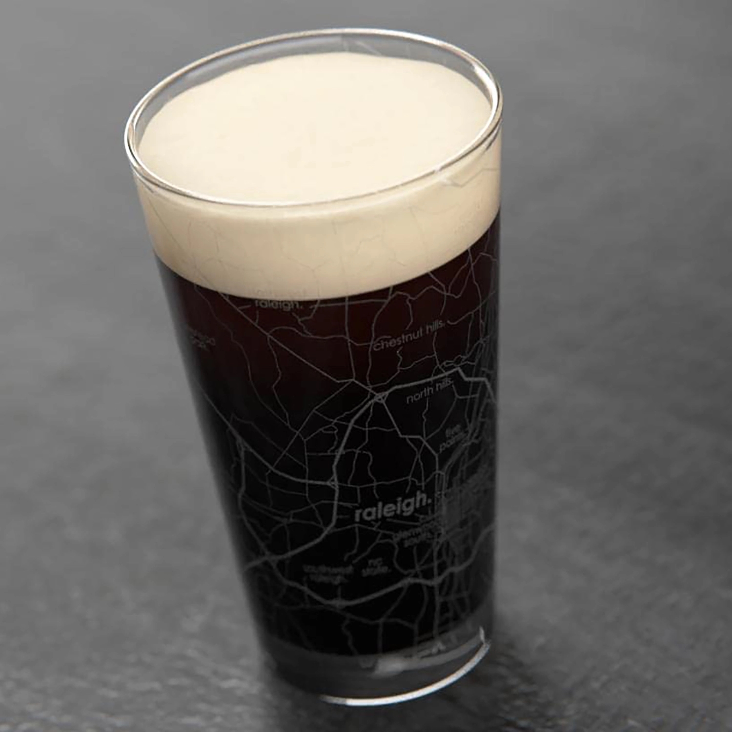 City Map Pint Glass 12Oz 3