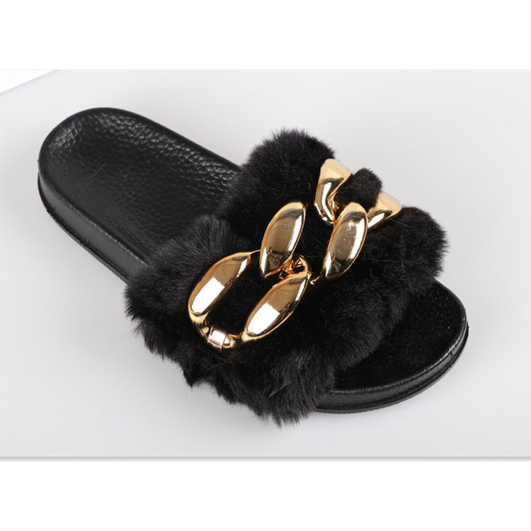 Faux Fur Soft Slide Flat Slipper 7