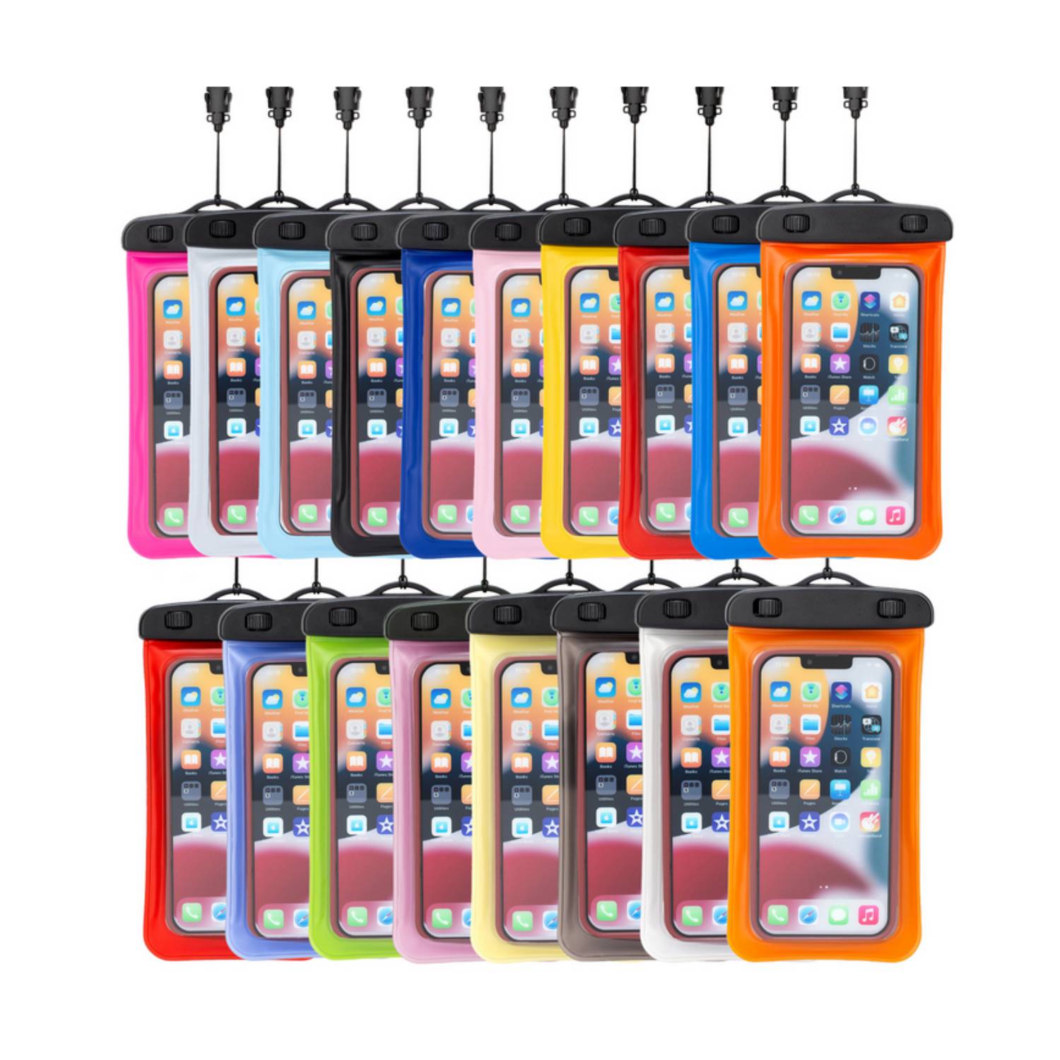 IPX8 Waterproof Mobile Phone Pouch with Lanyard 4