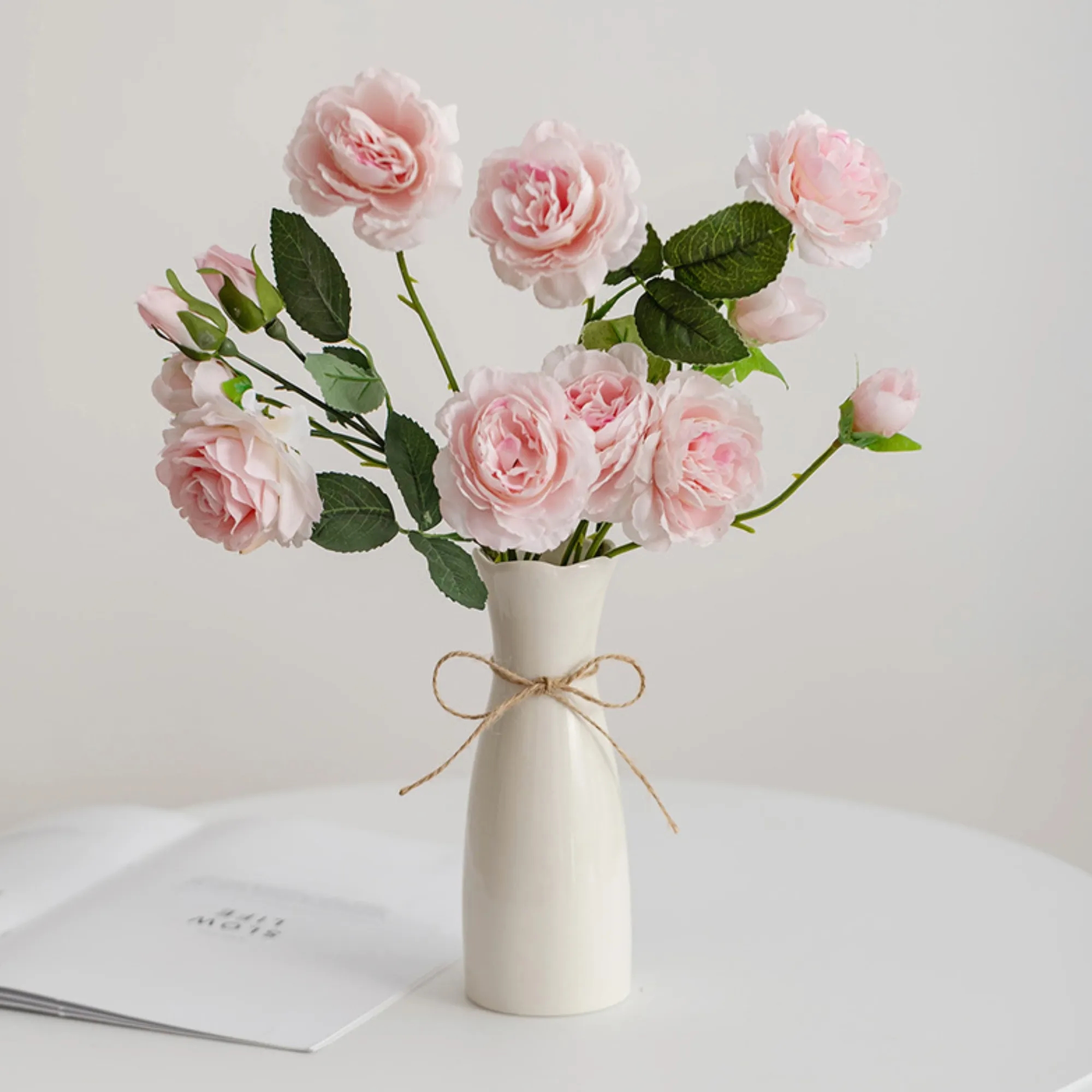 Simple Mini Ceramic Flower Vase Home Decoration 5