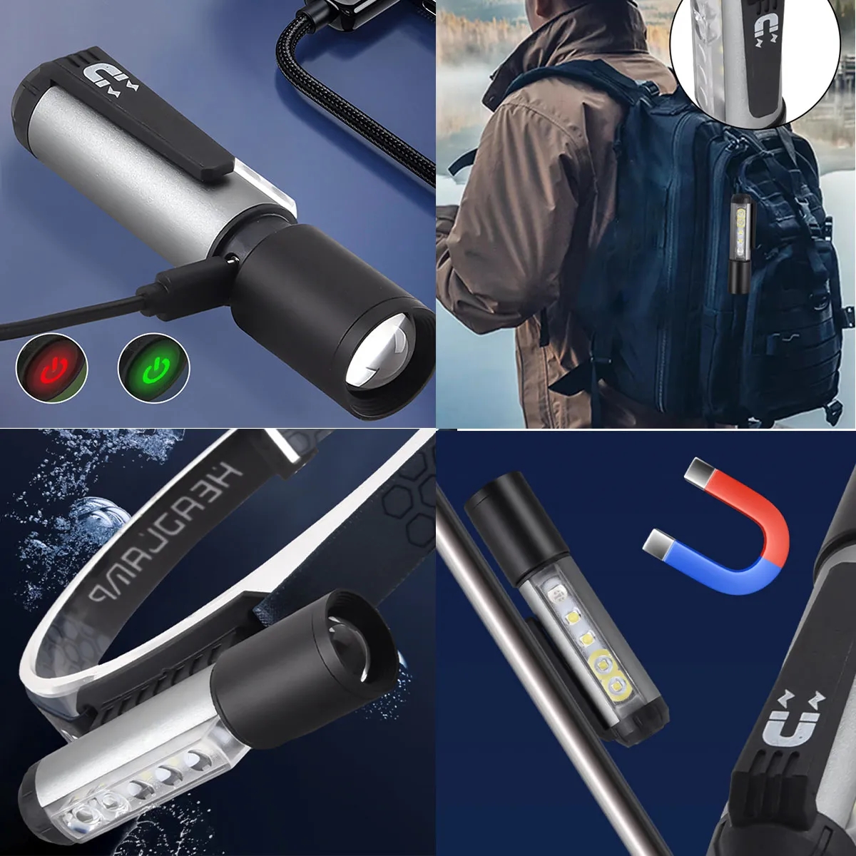 LED+COD Headlamp Flashlight 5